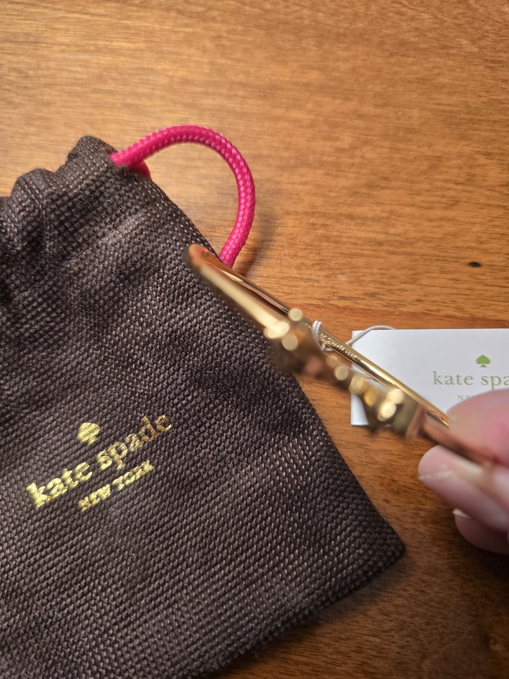 Kate Spade Gold Bow Bangle Bracelet - Picture 2 of 3